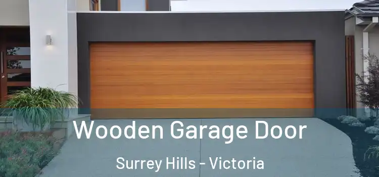 Wooden Garage Door Surrey Hills - Victoria